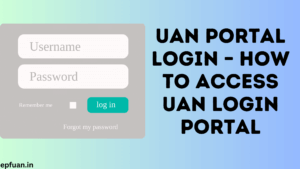 UAN Portal login